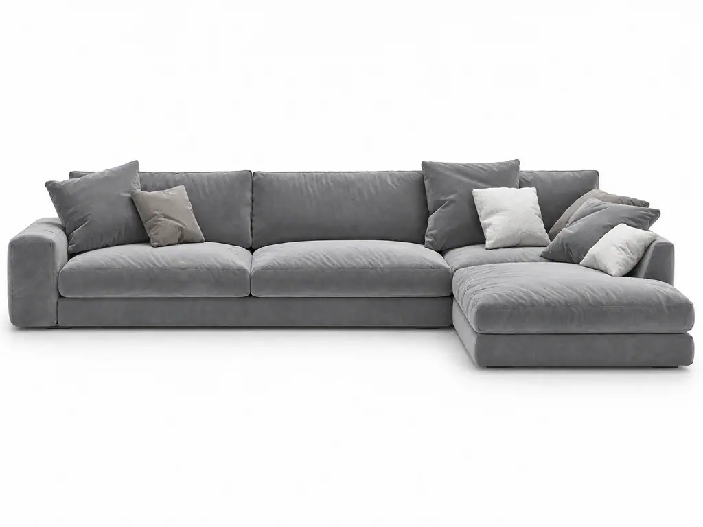 Sofá modular de contract, vista frontal