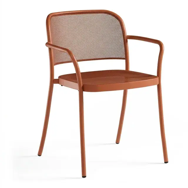 Silla de exterior en terracota